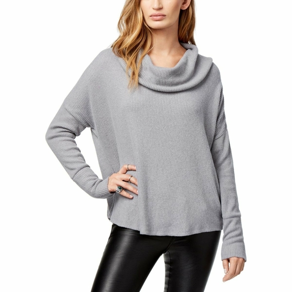 Lucky Brand Sweaters - Lucky Brand Tulip Hem Cowl Neck Pullover Sweater
